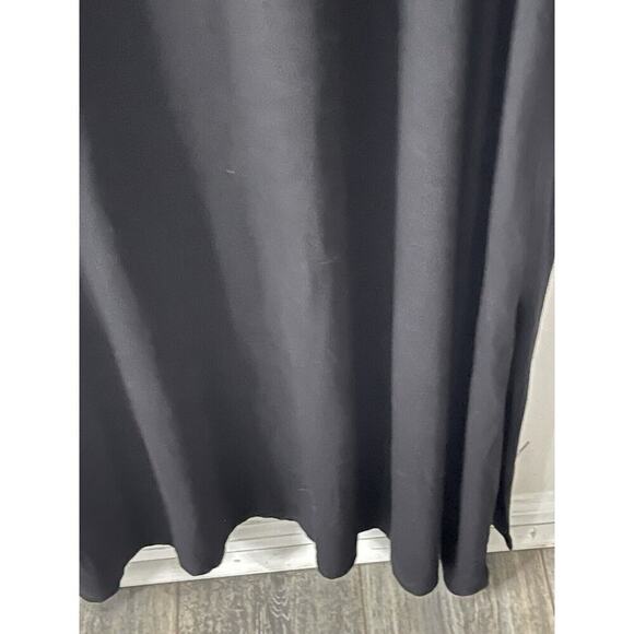 Eloquii Womens Plus Size 28 Black Dress Cotton Sheath Maxi Short Sleeve Stretch - Picture 5 of 12